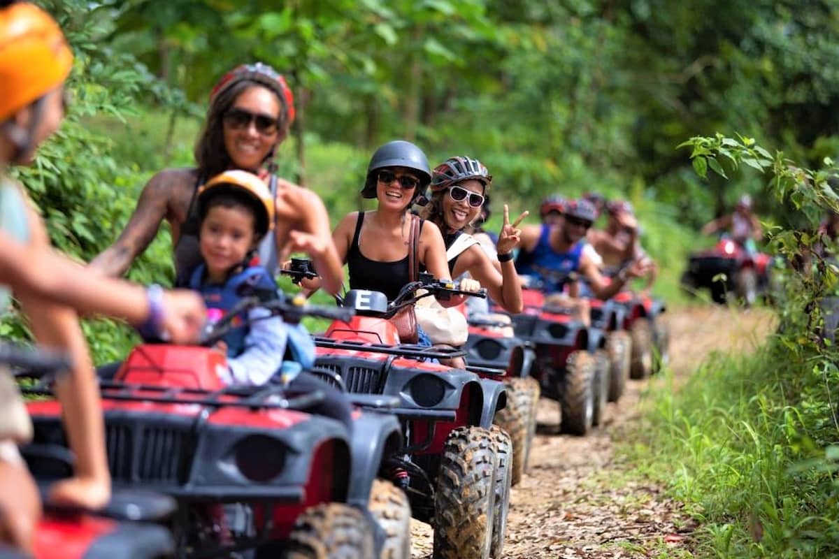 ATV quad bike on a Phuket jungle trail