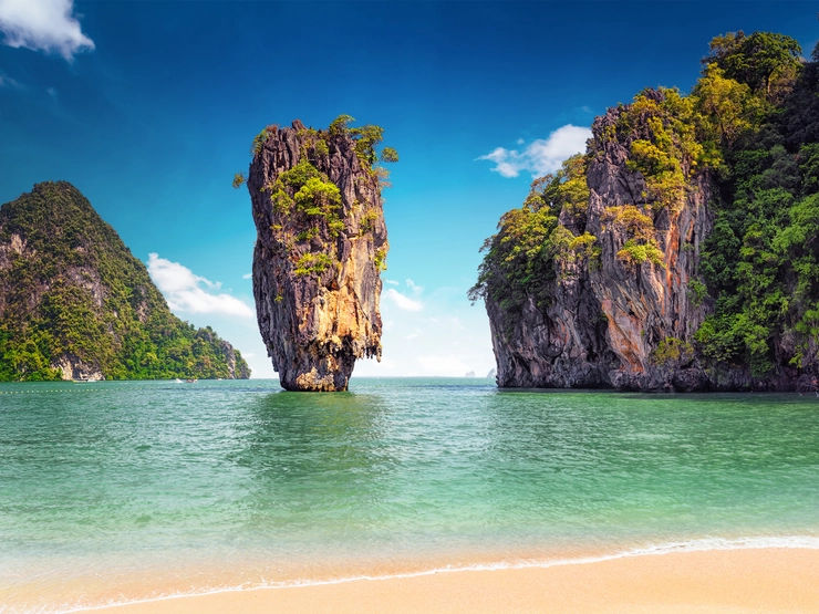 Limestone karst at James Bond Island in Phang Nga Bay