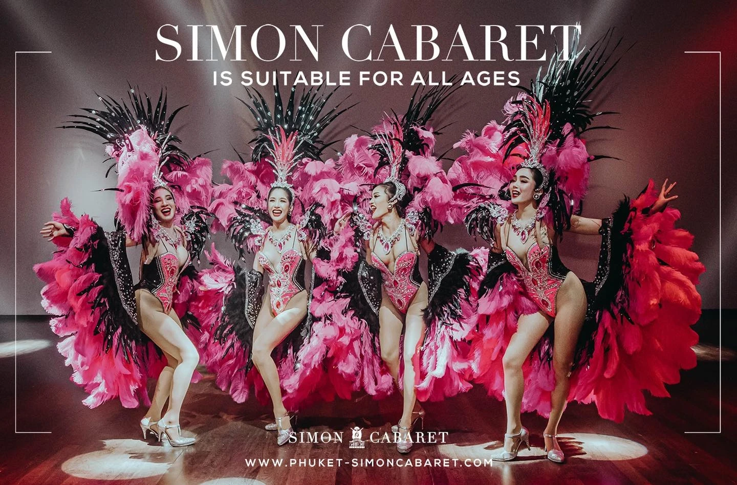 Simon Cabaret performer on stage under theatrical lighting