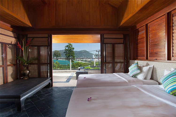 Family suite balcony with bay view