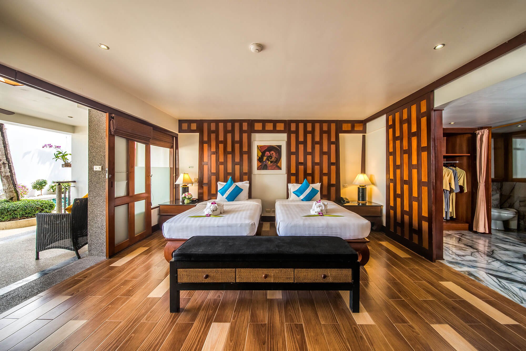 Twin bed configuration
